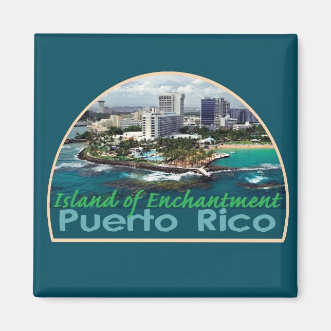 PUERTO RICO Magnet (Framsidan)