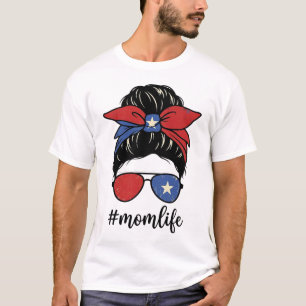 Puerto Rico-mammaliv Oordnad Bunt Solglasögon Desi T Shirt