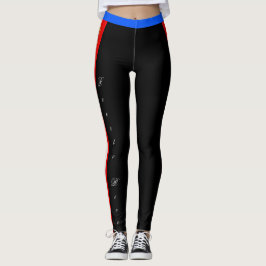 Puerto Rico mode, balkar, Flagga/sport Leggings