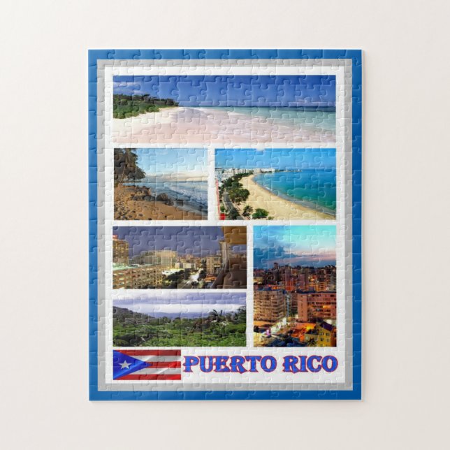 Puerto Rico - Mosaic - Pussel (Vertikal)