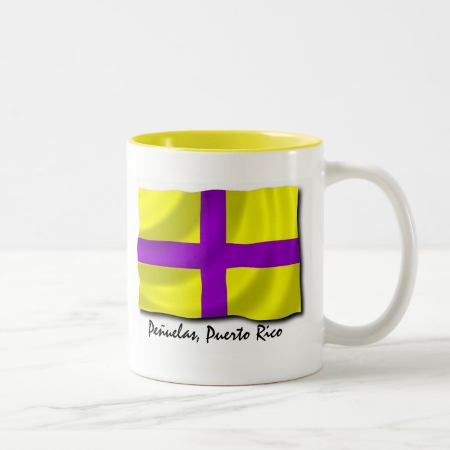 Puerto Rico mugg; Penuelas Två-Tonad Mugg (Höger)