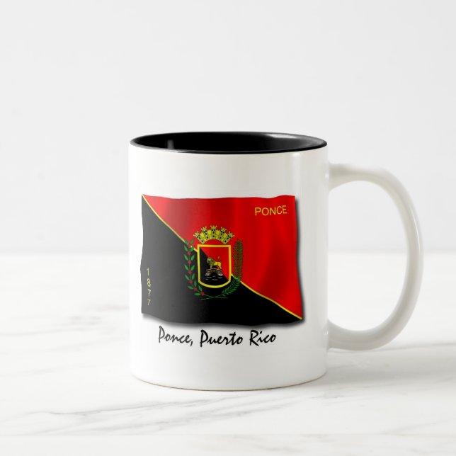 Puerto Rico mugg: Ponce Två-Tonad Mugg (Höger)