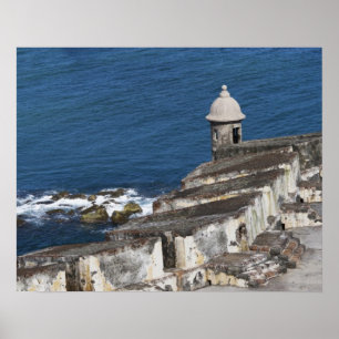 Puerto Rico, Old San Juan, sektionen El Morro Poster
