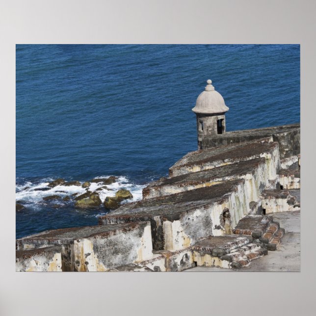 Puerto Rico, Old San Juan, sektionen El Morro Poster (Framsidan)