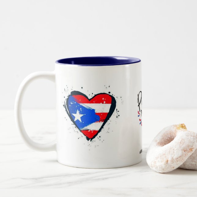 Puerto Rico Pa que tu lo sepas Två-Tonad Mugg (Med munk)