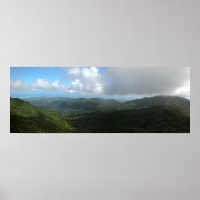 Puerto Rico Panoramic 9 Poster (Framsidan)