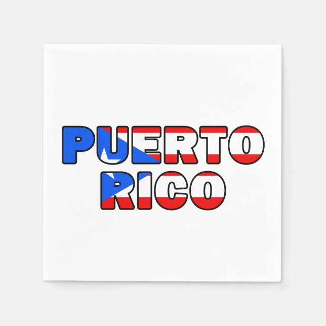 Puerto Rico Pappersservett (Framsidan)