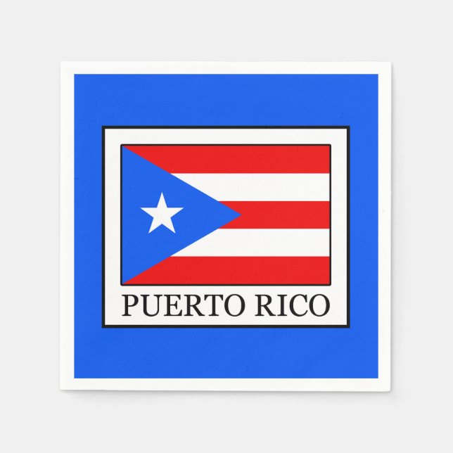 Puerto Rico Pappersservett (Framsidan)