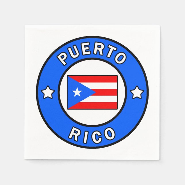 Puerto Rico Pappersservett (Framsidan)