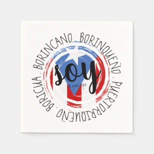 Puerto Rico Patriotisk De Pura Cepa Pappersservett