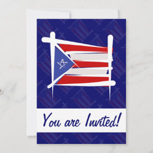 Puerto Rico-pensel, Flagga Inbjudningar