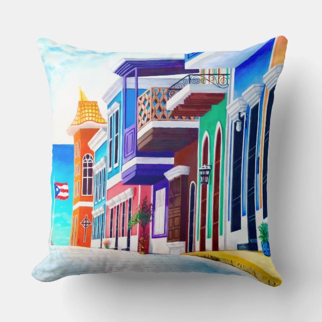 Puerto Rico Pillow Kudde (Framsida)