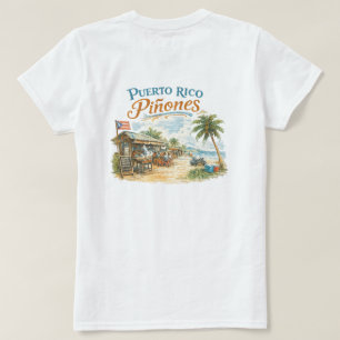 Puerto Rico Piñones Kiosker Vintage Skiss T Shirt