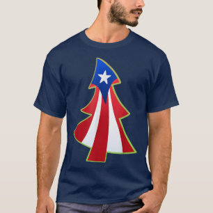 Puerto Rico Pride jul Navidad Boricua Flagga T Shirt