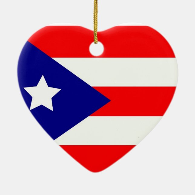Puerto Rico pride Julgransprydnad Keramik (Baksidan)