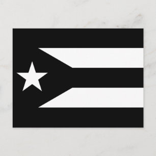 Puerto Rico Protest Flagga Vykort