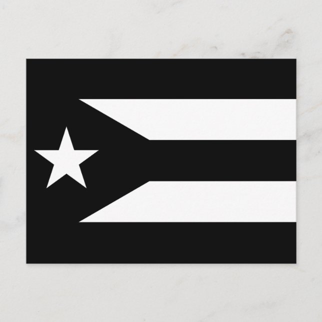 Puerto Rico Protest Flagga Vykort (Framsida)
