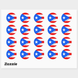 Puerto Rico & Puerto Rican-patrioter/sportpatriote Runt Klistermärke