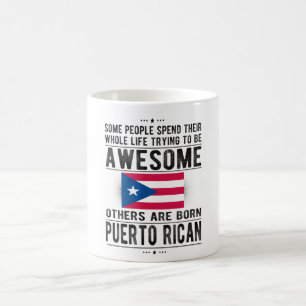 Puerto Rico Puerto Rican Roots Puerto Rico Flagga Kaffemugg