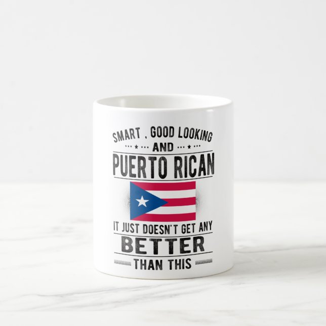 Puerto Rico Puerto Rican Roots Puerto Rico Flagga Kaffemugg (Center)