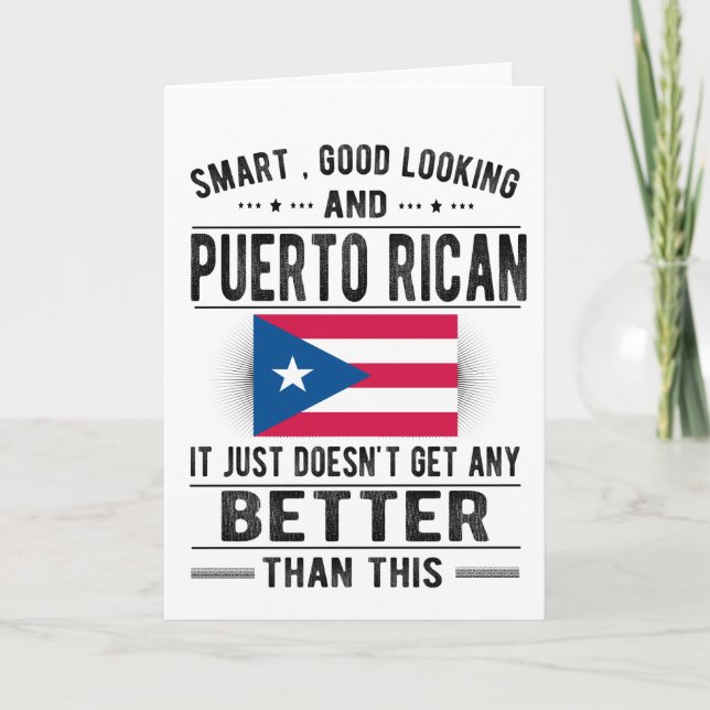 Puerto Rico Puerto Rican Roots Puerto Rico Flagga Kort (Framsida)