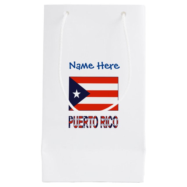 Puerto Rico Puerto Rico-flagga Blå Personalisering (Framsidan)