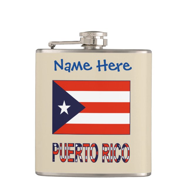 Puerto Rico Puerto Rico-flagga Blå Personlig  Fickplunta (Framsidan)