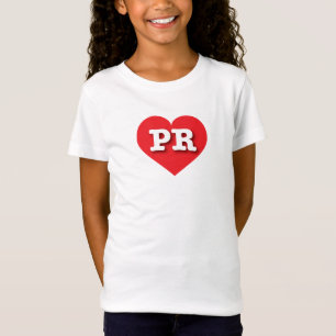 Puerto Rico Red Heart - I kärlek PR T Shirt