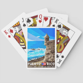Puerto Rico Resa vykort spelkort