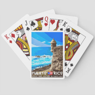 Puerto Rico Resa vykort spelkort