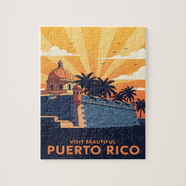Puerto Rico Resemal från resor Pussel (Vertikal)