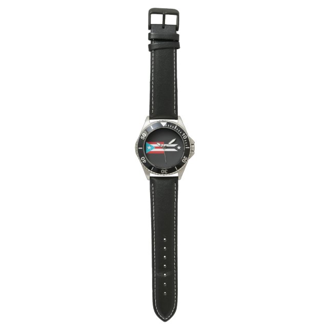 Puerto Rico Resistance Flaggor Watch Armbandsur (Plan)