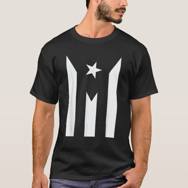 Puerto Rico Resiste Boricua Flag Se Levanta  Patri T Shirt (Framsida)