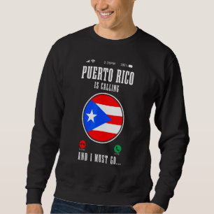 Puerto Rico ropar och jag måste åka Puertoricansk Lång Ärmad Tröja