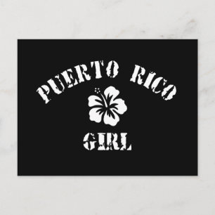 Puerto Rico Rosa Girl Vykort