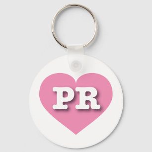 Puerto Rico Rosa Heart - I kärlek PR Nyckelring