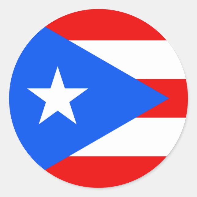 puerto rico runt klistermärke (Framsida)