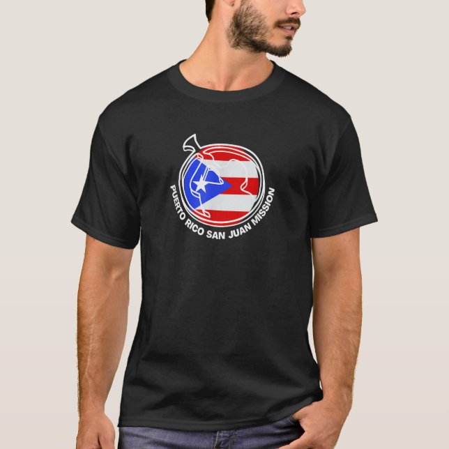 Puerto Rico San Juan LDS Uppdrag Proud Mormon Miss T Shirt (Framsida)