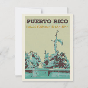 Puerto Rico, San Juan, Raíces-fontänen Vykort