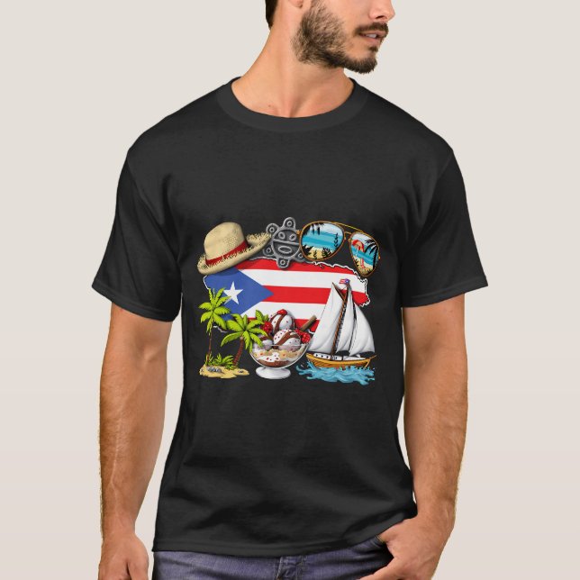 Puerto Rico Semester T Shirt (Framsida)