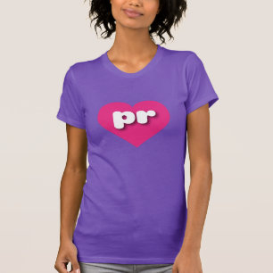Puerto Rico shock rosa hjärta - I kärlek pr T-shirt