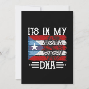 PUERTO RICO SIN IN MY DNA FLAGGA INBJUDNINGAR