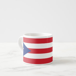 Puerto Rico slättflagga Espressomugg