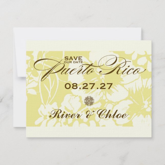 PUERTO RICO Spara datum Spara Datumet (Framsida)