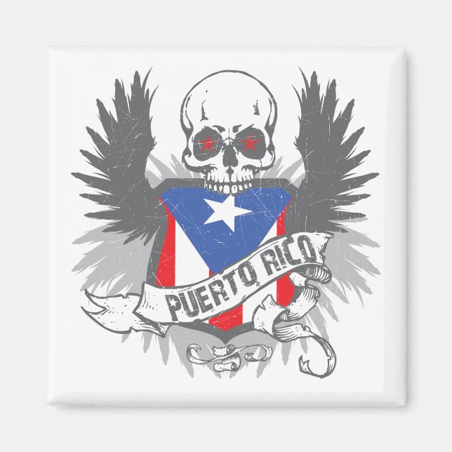Puerto Rico Star Magnet (Framsidan)