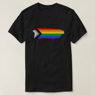Puerto Rico Stat Stolthet HBTQ Progress Stolthet T Shirt