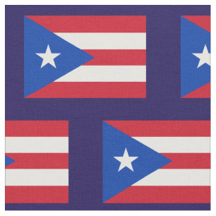 Puerto Rico Statlig flagga Blue - Bakgrund Tyg