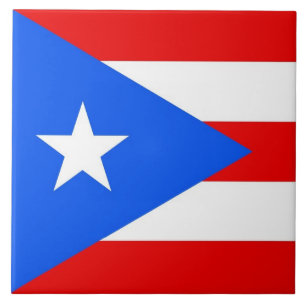 Puerto Rico Statlig flagga Tile Kakelplatta