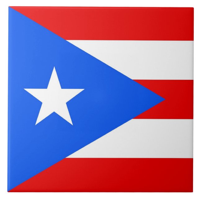 Puerto Rico Statlig flagga Tile Kakelplatta (Framsidan)