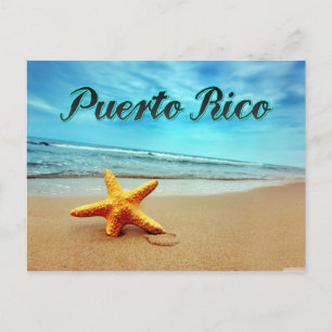 Puerto Rico stjärnfish Vykort
